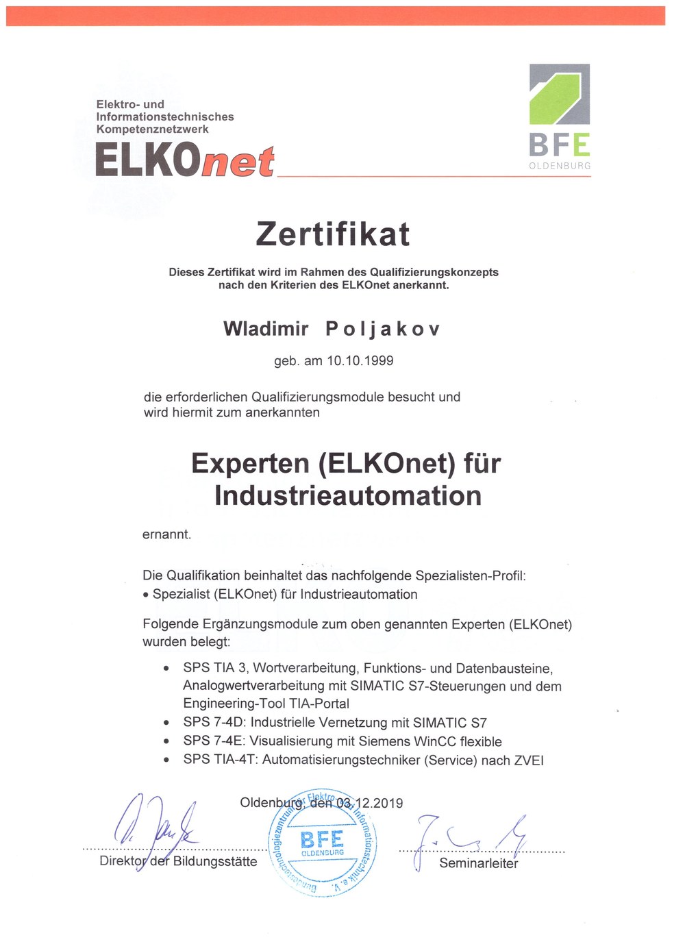 ELKOnet Experte